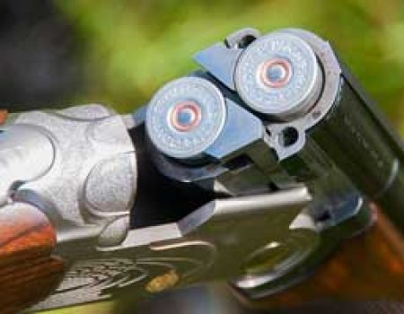 Gun open cartridge close up